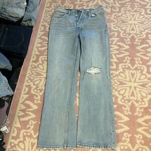 redone women's‎ jeans with one rip rn 140-3w7bcpo 4283